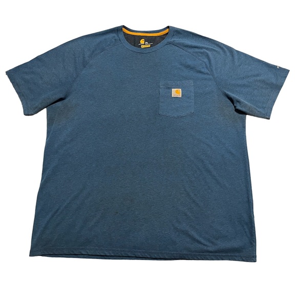 Carhartt Other - Carhartt Force T-Shirt Men's 2XL Relaxed Fit Pocket Tee Blue Short Sleeve Crew